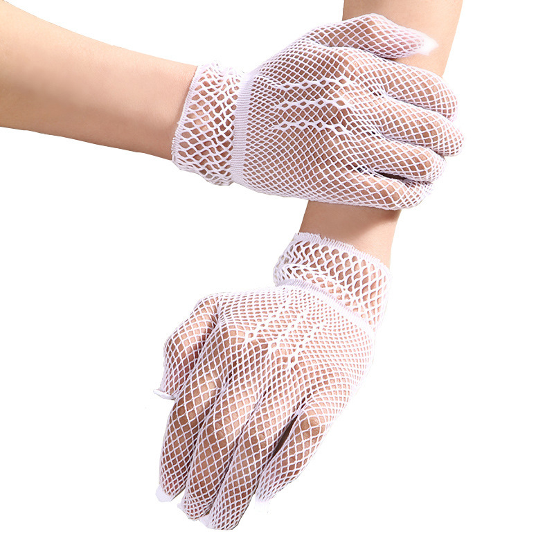 Hollow out fishnet appeals nets short wedding gloves summer New sun Protection gloves