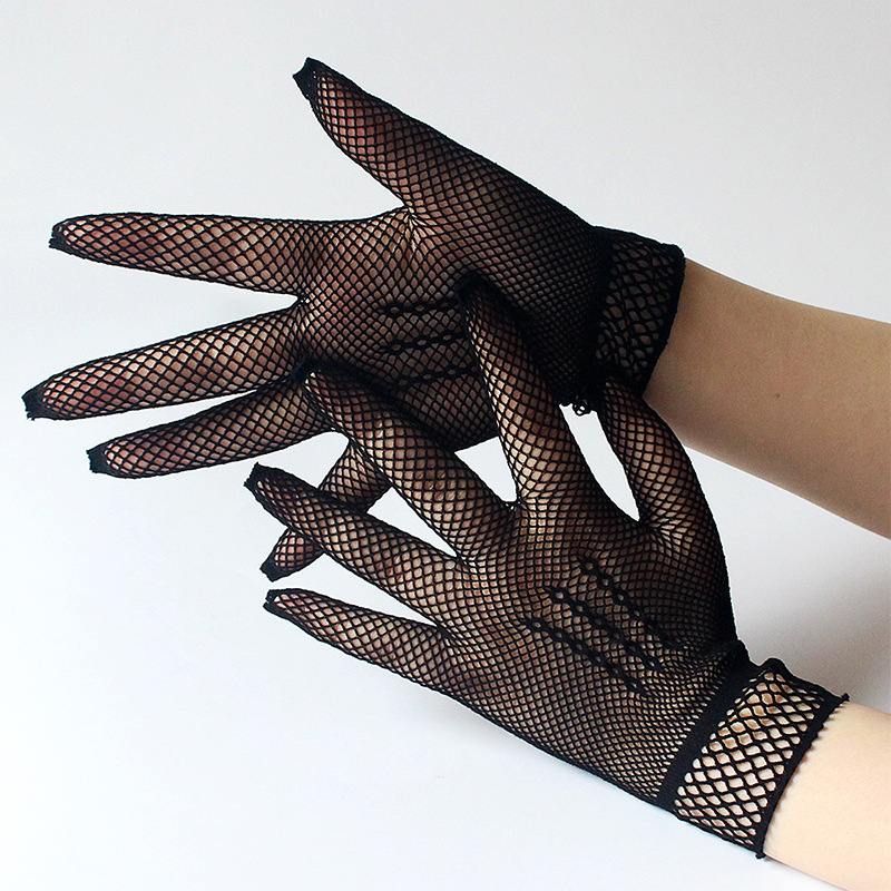 Hollow out fishnet appeals nets short wedding gloves summer New sun Protection gloves Hollow out fishnet appeals nets short wedding gloves summer New sun Protection gloves