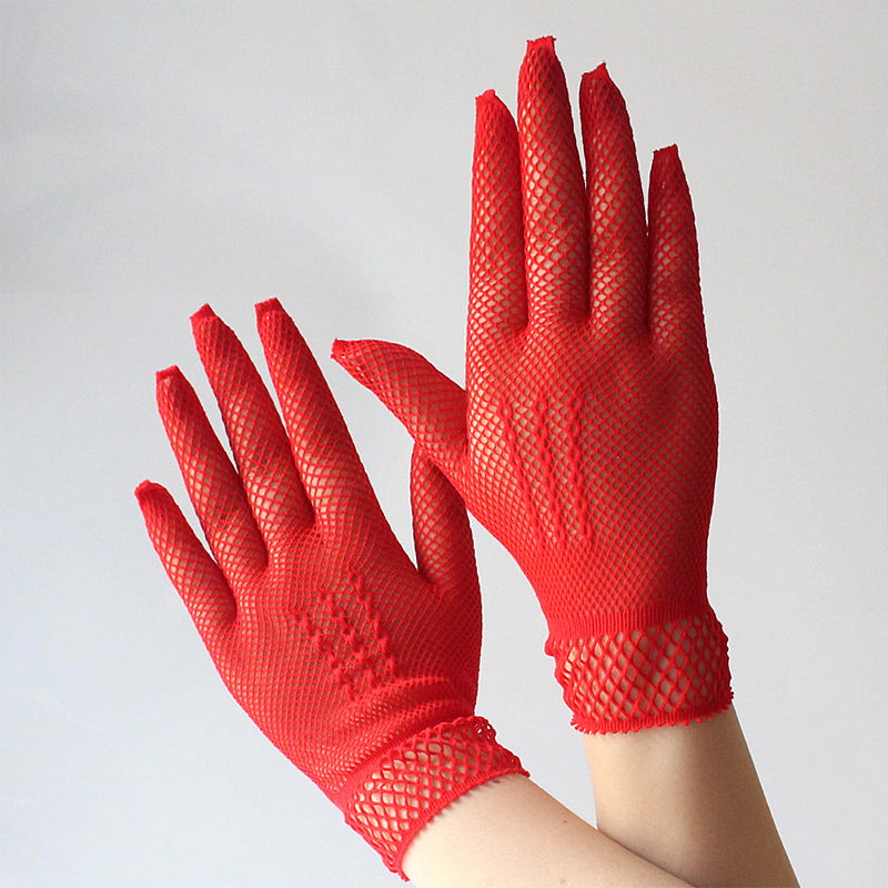 Hollow out fishnet appeals nets short wedding gloves summer New sun Protection gloves Hollow out fishnet appeals nets short wedding gloves summer New sun Protection gloves
