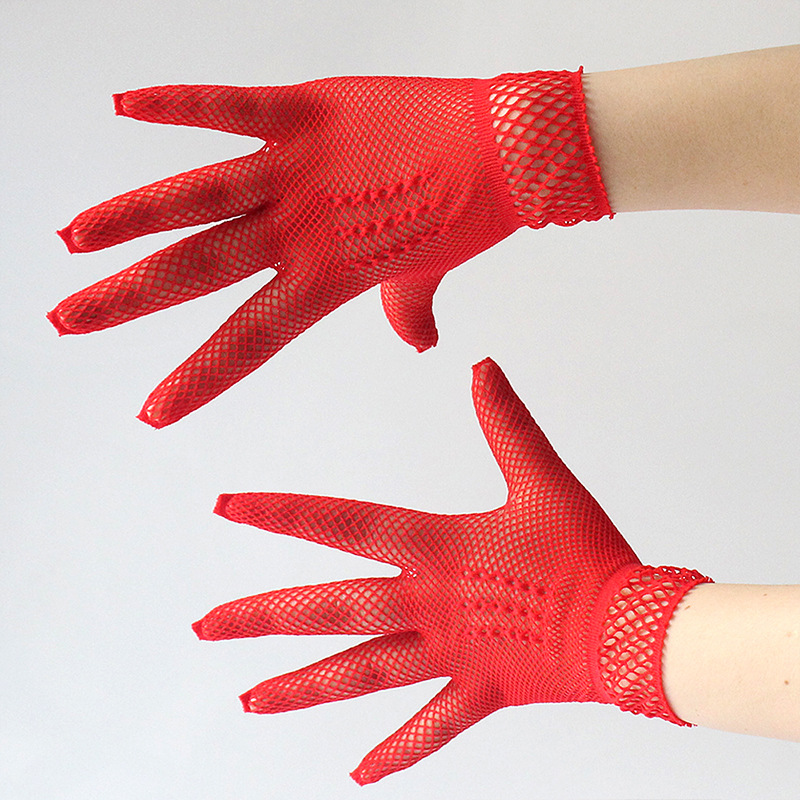 Hollow out fishnet appeals nets short wedding gloves summer New sun Protection gloves Hollow out fishnet appeals nets short wedding gloves summer New sun Protection gloves