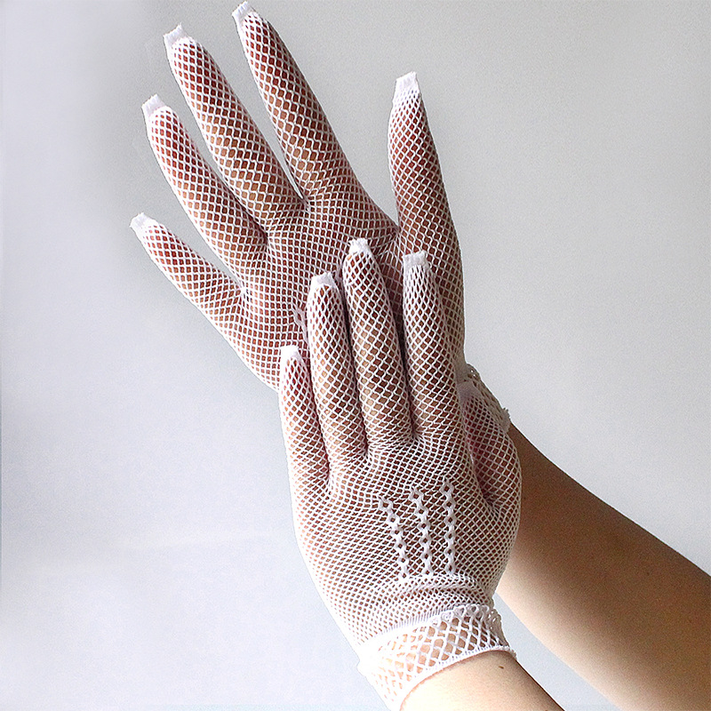 Hollow out fishnet appeals nets short wedding gloves summer New sun Protection gloves Hollow out fishnet appeals nets short wedding gloves summer New sun Protection gloves