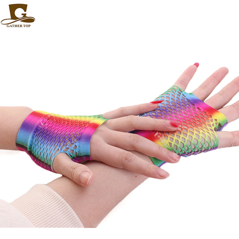 AliExpress Hot Sale Colorful Fishnet Short Gloves Wedding Wedding Gloves ST-444 AliExpress Hot Sale Colorful Fishnet Short Gloves Wedding Wedding Gloves ST-444