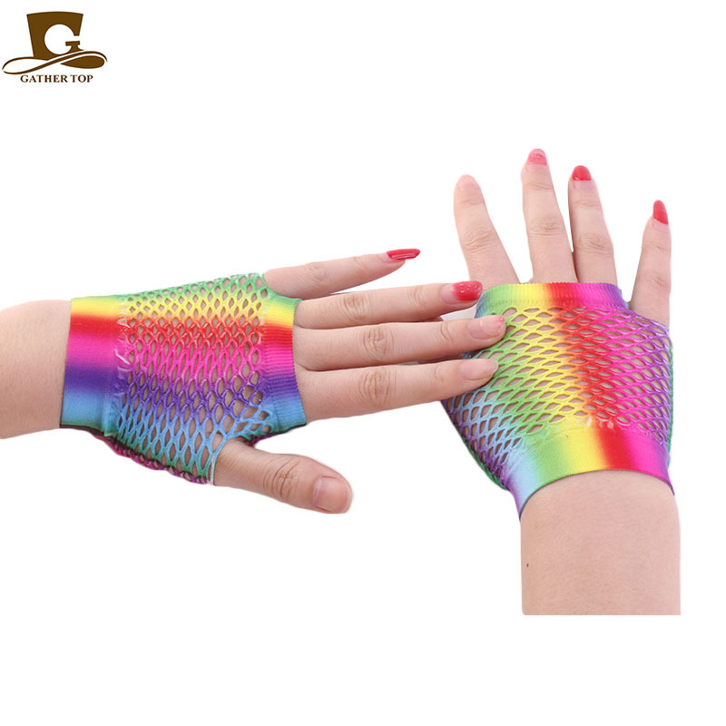 AliExpress Hot Sale Colorful Fishnet Short Gloves Wedding Wedding Gloves ST-444 AliExpress Hot Sale Colorful Fishnet Short Gloves Wedding Wedding Gloves ST-444