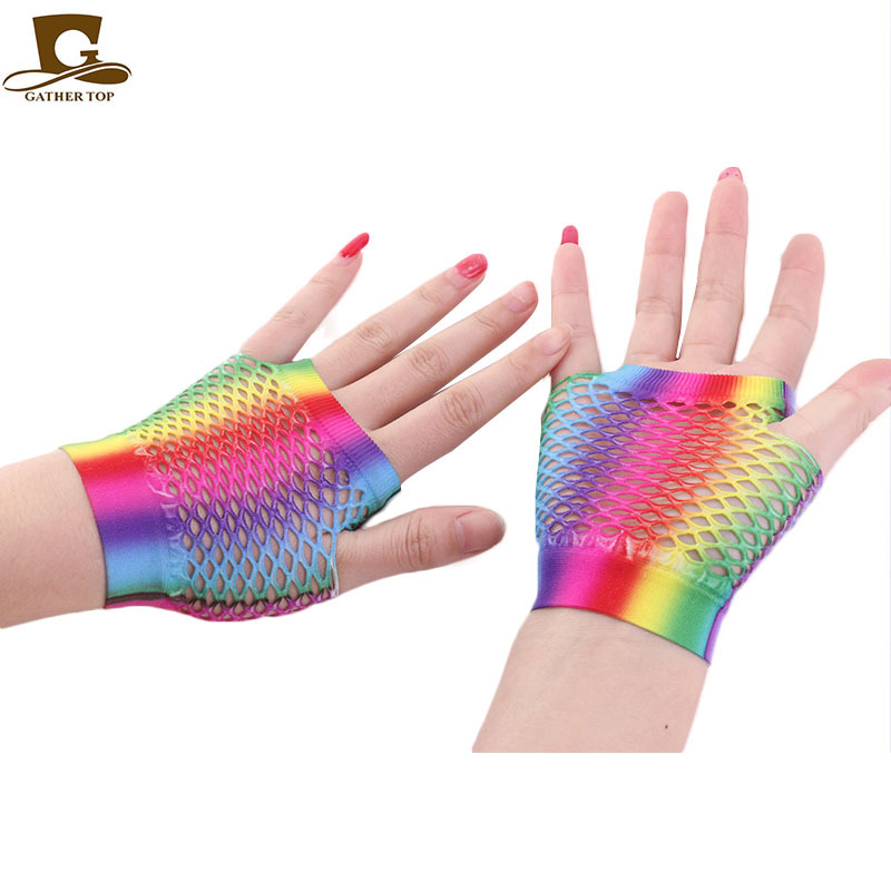 AliExpress Hot Sale Colorful Fishnet Short Gloves Wedding Wedding Gloves ST-444 AliExpress Hot Sale Colorful Fishnet Short Gloves Wedding Wedding Gloves ST-444
