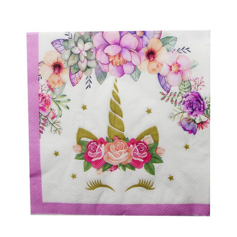 Unicorn pennant paper plate popcorn box paper hat cup Unicorn birthday party set Unicorn pennant paper plate popcorn box paper hat cup Unicorn birthday party set