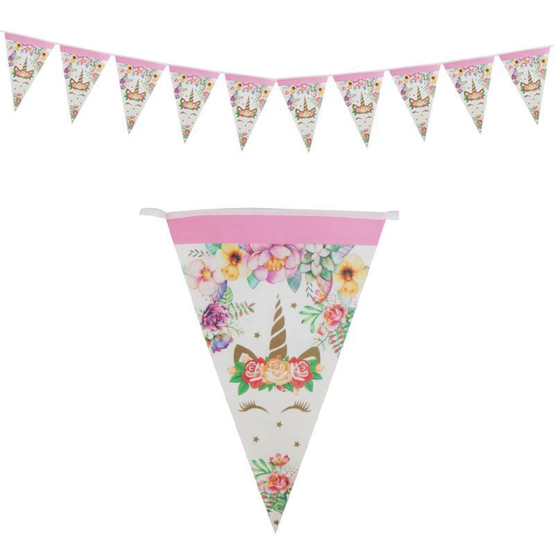 Unicorn pennant paper plate popcorn box paper hat cup Unicorn birthday party set Unicorn pennant paper plate popcorn box paper hat cup Unicorn birthday party set
