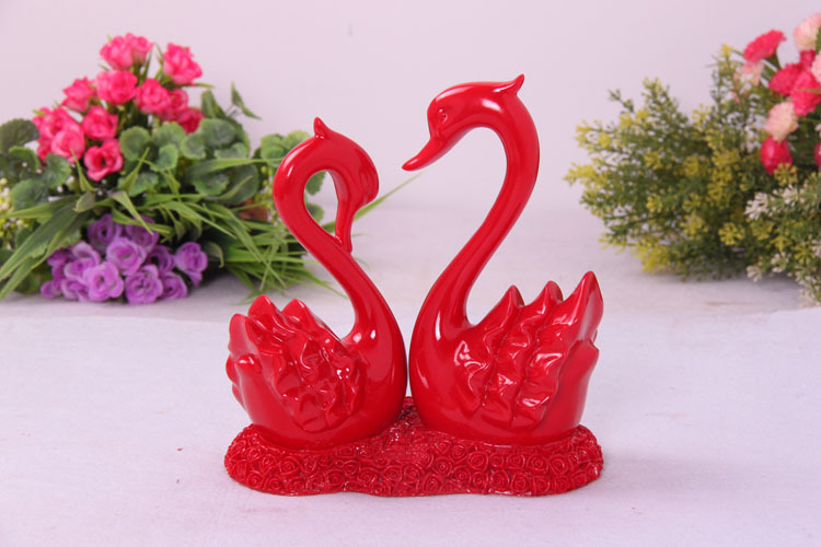 Shot resin handicrafts creative happiness Swan, checking out the home decoration wedding festive gifts Shot resin handicrafts creative happiness Swan, checking out the home decoration wedding festive gifts