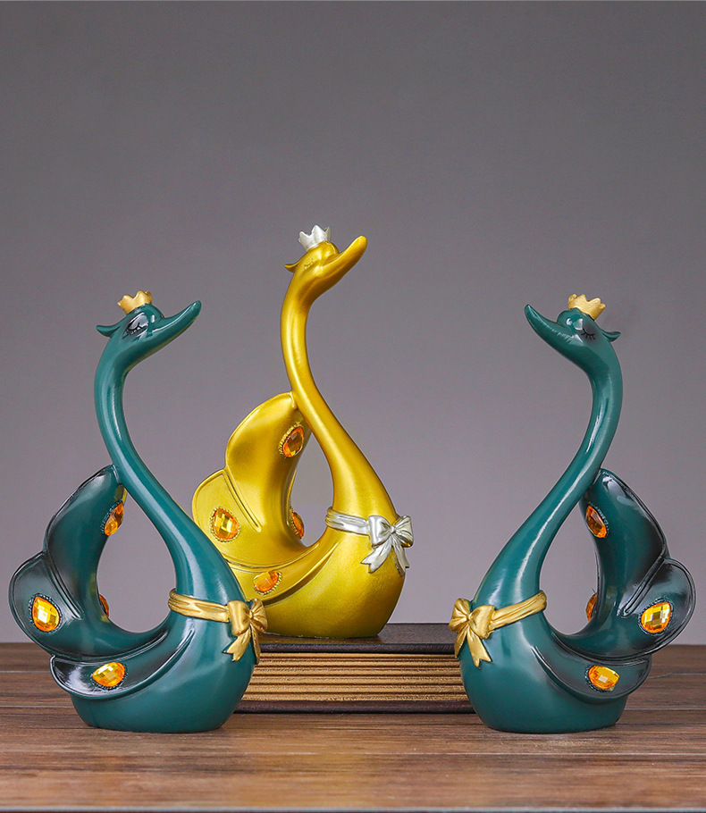 Swan Resin Decorations Creative Home Living Room Entrance Ornament Furnishing Wedding Craft Gift Wholesale Wedding Swan Swan Resin Decorations Creative Home Living Room Entrance Ornament Furnishing Wedding Craft Gift Wholesale Wedding Swan