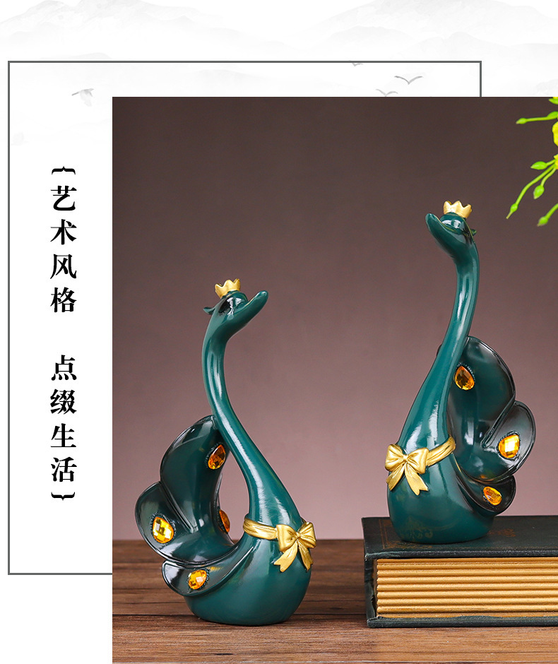 Swan Resin Decorations Creative Home Living Room Entrance Ornament Furnishing Wedding Craft Gift Wholesale Wedding Swan Swan Resin Decorations Creative Home Living Room Entrance Ornament Furnishing Wedding Craft Gift Wholesale Wedding Swan