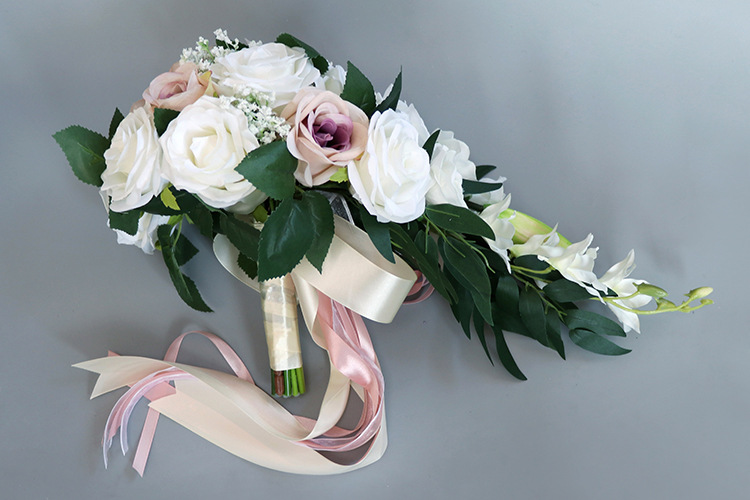 Cross-Border Wedding Tie Bridal Water Drops Bridal Bouquet European Style Fresh White Series Bridal Bouquet Cross-Border Wedding Tie Bridal Water Drops Bridal Bouquet European Style Fresh White Series Bridal Bouquet
