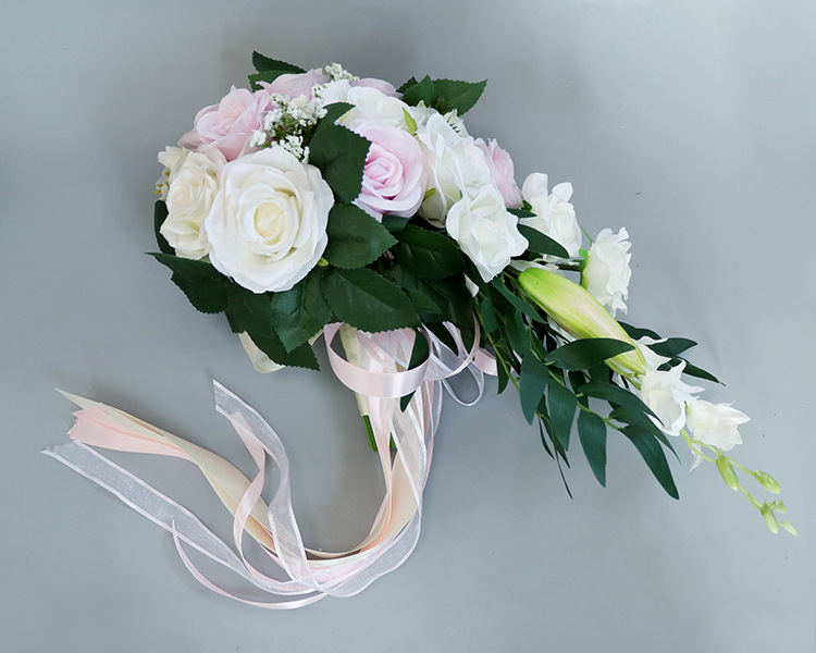 Cross-Border Wedding Tie Bridal Water Drops Bridal Bouquet European Style Fresh White Series Bridal Bouquet Cross-Border Wedding Tie Bridal Water Drops Bridal Bouquet European Style Fresh White Series Bridal Bouquet