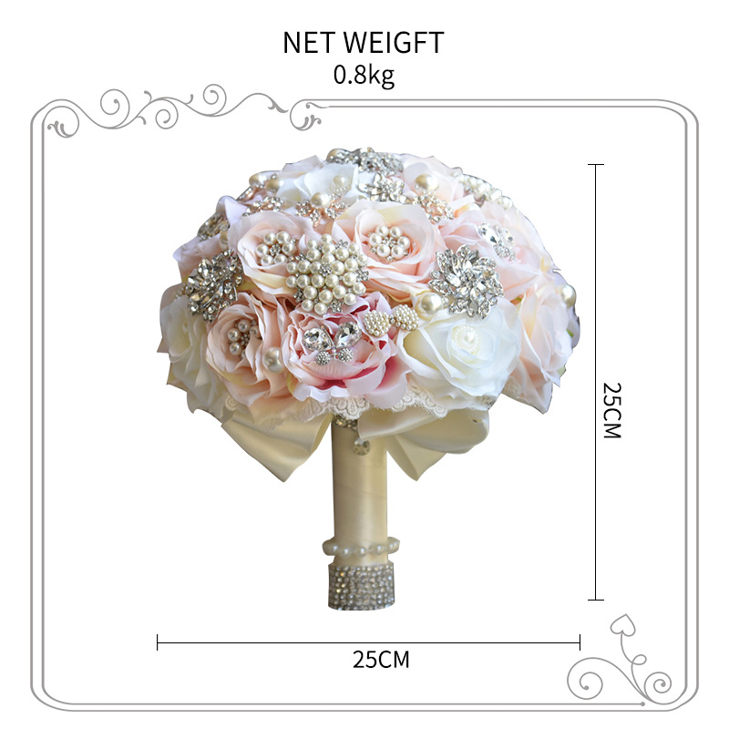 AliExpress Amazon Wish D632 Bridal Bouquet Korean European and American Wedding Gift Wedding Supplies Factory