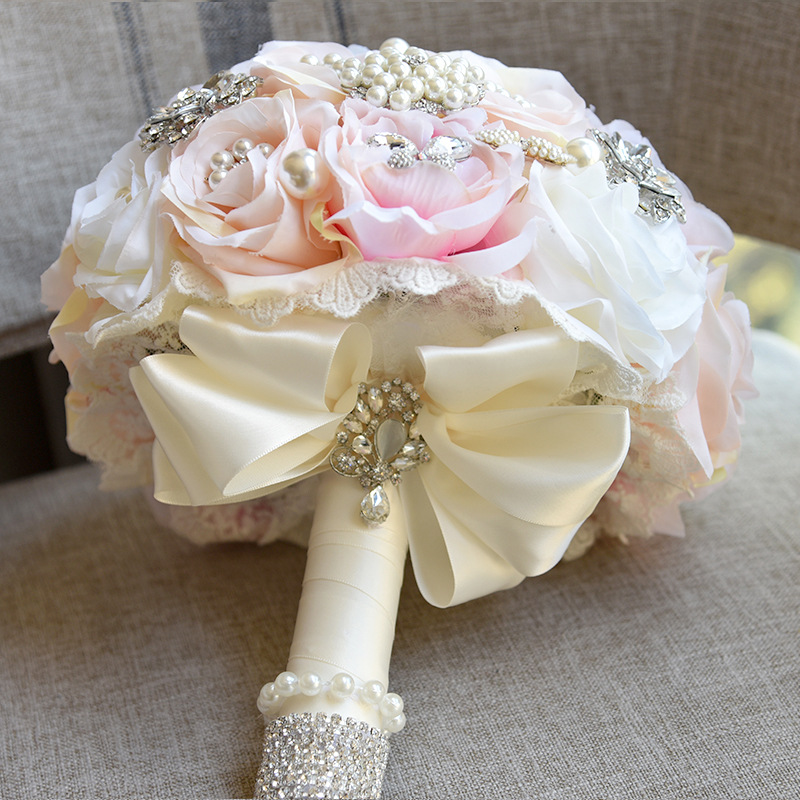 AliExpress Amazon Wish D632 Bridal Bouquet Korean European and American Wedding Gift Wedding Supplies Factory
