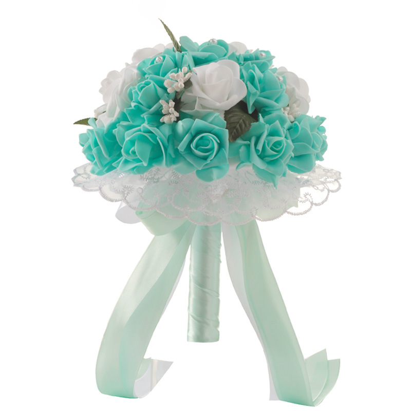 European and American Wedding Supplies Wedding Bridal Bouquet Wholesale Korean Artificial Bouquet PE Foam Wedding Bouquet