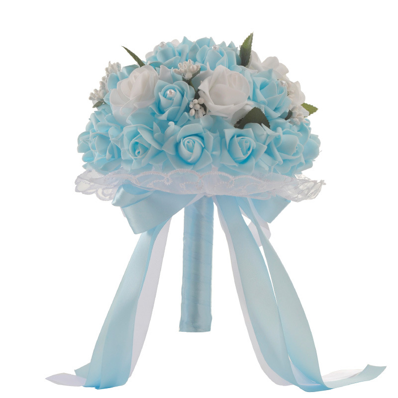 European and American Wedding Supplies Wedding Bridal Bouquet Wholesale Korean Artificial Bouquet PE Foam Wedding Bouquet