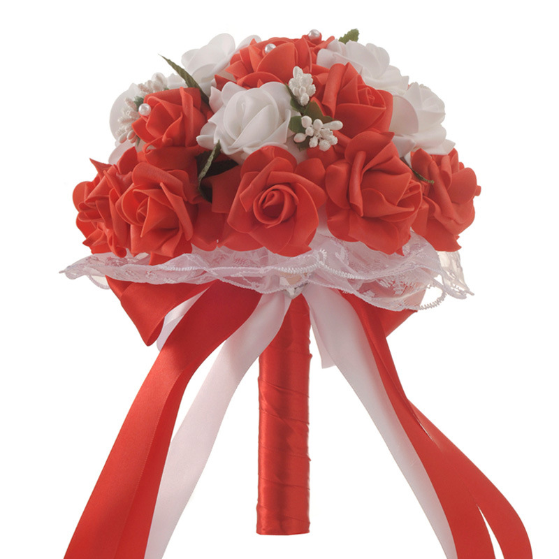 European and American Wedding Supplies Wedding Bridal Bouquet Wholesale Korean Artificial Bouquet PE Foam Wedding Bouquet