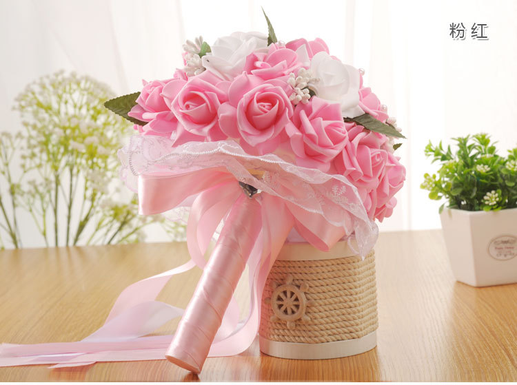 European and American Wedding Supplies Wedding Bridal Bouquet Wholesale Korean Artificial Bouquet PE Foam Wedding Bouquet European and American Wedding Supplies Wedding Bridal Bouquet Wholesale Korean Artificial Bouquet PE Foam Wedding Bouquet
