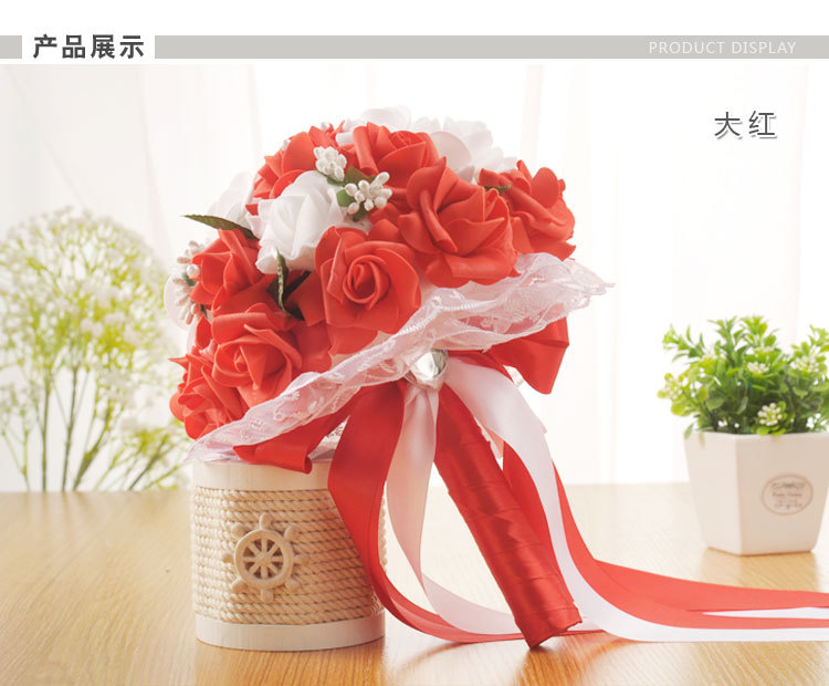European and American Wedding Supplies Wedding Bridal Bouquet Wholesale Korean Artificial Bouquet PE Foam Wedding Bouquet European and American Wedding Supplies Wedding Bridal Bouquet Wholesale Korean Artificial Bouquet PE Foam Wedding Bouquet