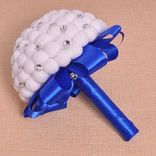 Aliexpress bride diamond hand bouquet bow ribbon foam bridal bouquet factory direct sales support custom Aliexpress bride diamond hand bouquet bow ribbon foam bridal bouquet factory direct sales support custom