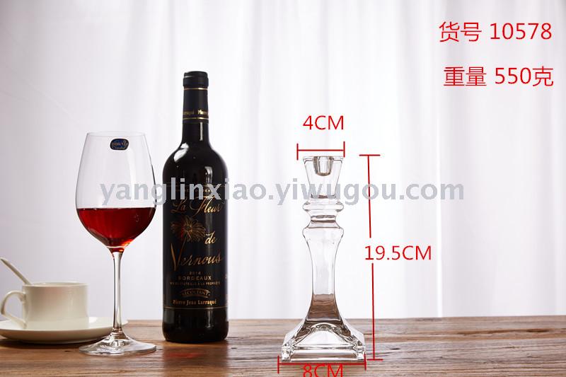 Crystal glass candleholder tall candle holder wedding candle holder crafts candle containers