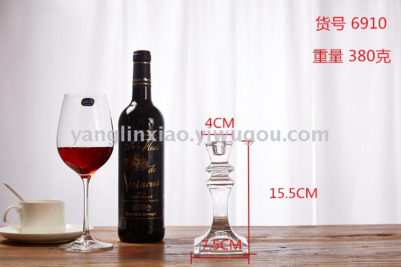 Crystal glass candleholder tall candle holder wedding candle holder crafts candle containers