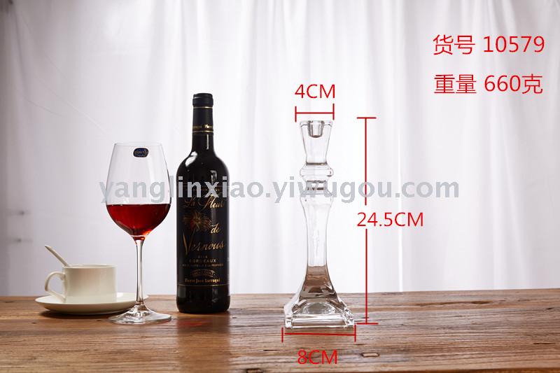 Crystal glass candleholder tall candle holder wedding candle holder crafts candle containers