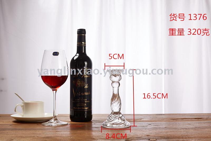 Crystal glass candleholder tall candle holder wedding candle holder crafts candle containers