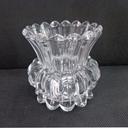 &#034;Factory direct&#034; glass 8 cm high opening lotus pedestal glass candleholder glass vases