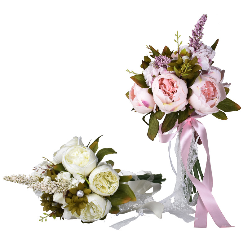 Europe and the United States Mori Style Flower Bride Wedding Bridal Bouquet Creative Wedding Supplies Outdoor Wedding Ceremony Layout Bridal Bouquet Beam
