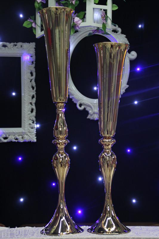 Wedding prop main table vase candleholder mermaid horn road lead table flower frame.