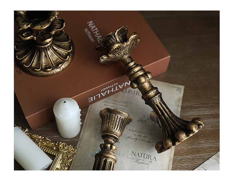 Retro Candlestick Photography Props Ins Style Candle Photography Background Home Decoration Candleholder