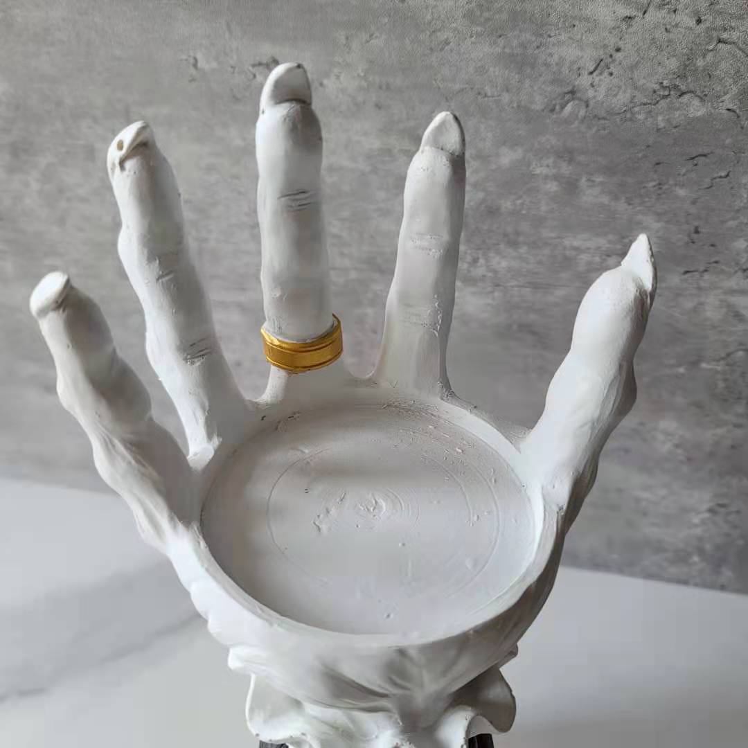 Witch Palm Tray Candlestick Palm Candlestick Halloween Funny Night Light Decorative Candleholder