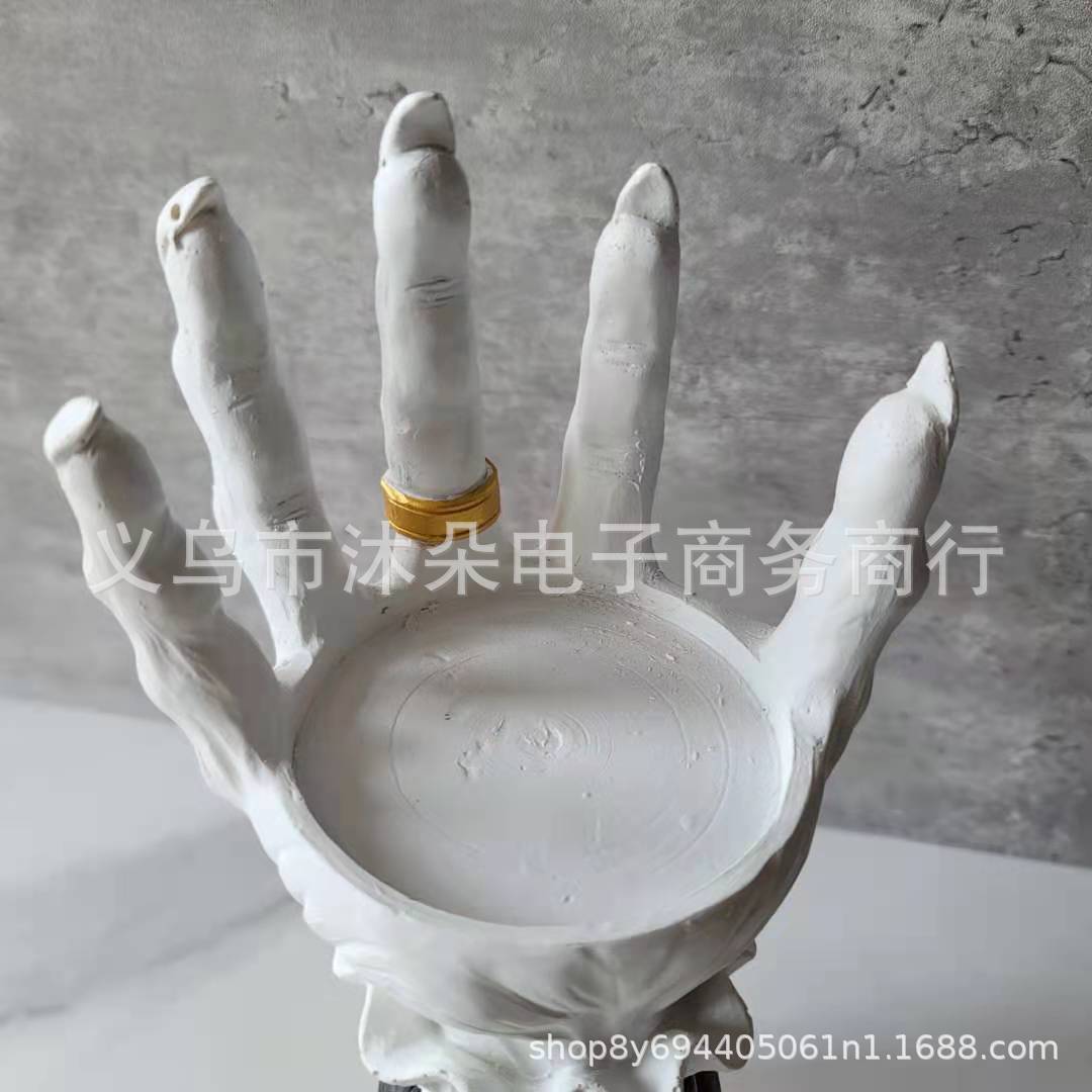 Witch Palm Tray Candlestick Palm Candlestick Halloween Funny Night Light Decorative Candleholder