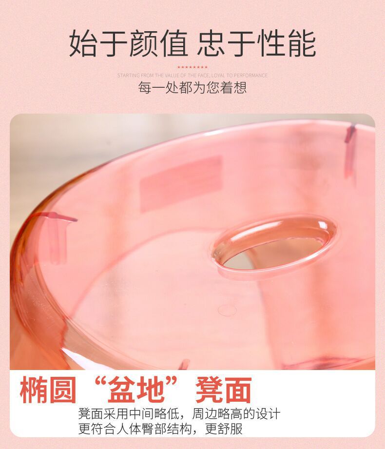 Wholesale Bathroom Stool Guest Resin Hall Plastic Shoe Changing Stool Children Crystal Transparent Ingot Stool Baby Low Stool Chair