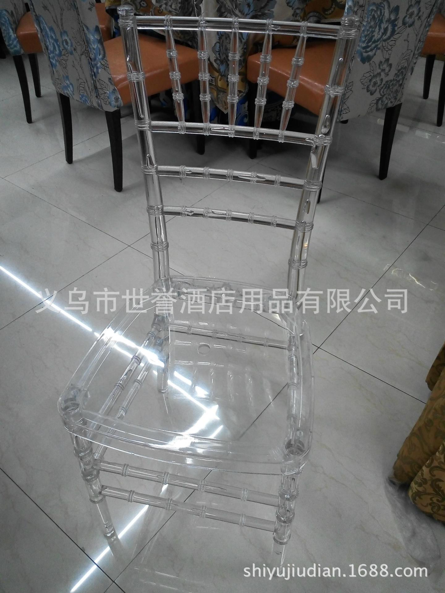 Yiwu acrylic transparent crystal supply bamboo chair bamboo chair chair Outdoor Wedding Chair
