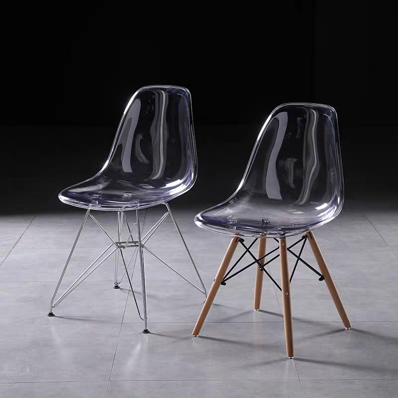 PC Transparent Chair Ghost Devil Acrylic Chair Crystal Chair Plastic Backrest for Dining Chair Stool Makeup Chair