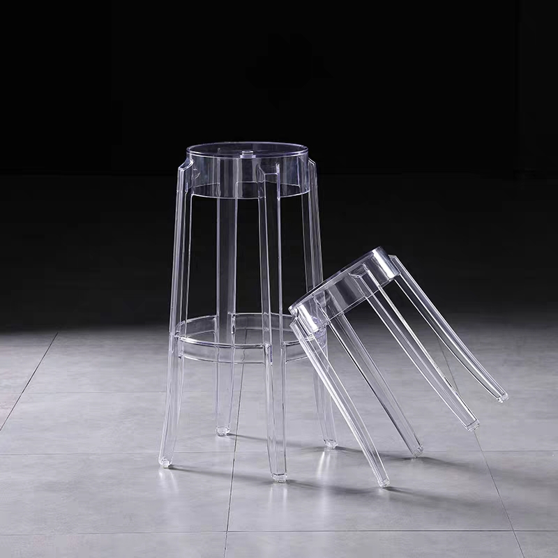 PC Transparent Chair Ghost Devil Acrylic Chair Crystal Chair Plastic Backrest for Dining Chair Stool Makeup Chair
