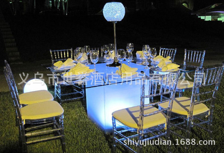 Yiwu transparent bamboo chairs outdoor acrylic wedding chair resin color crystal bamboo chairs