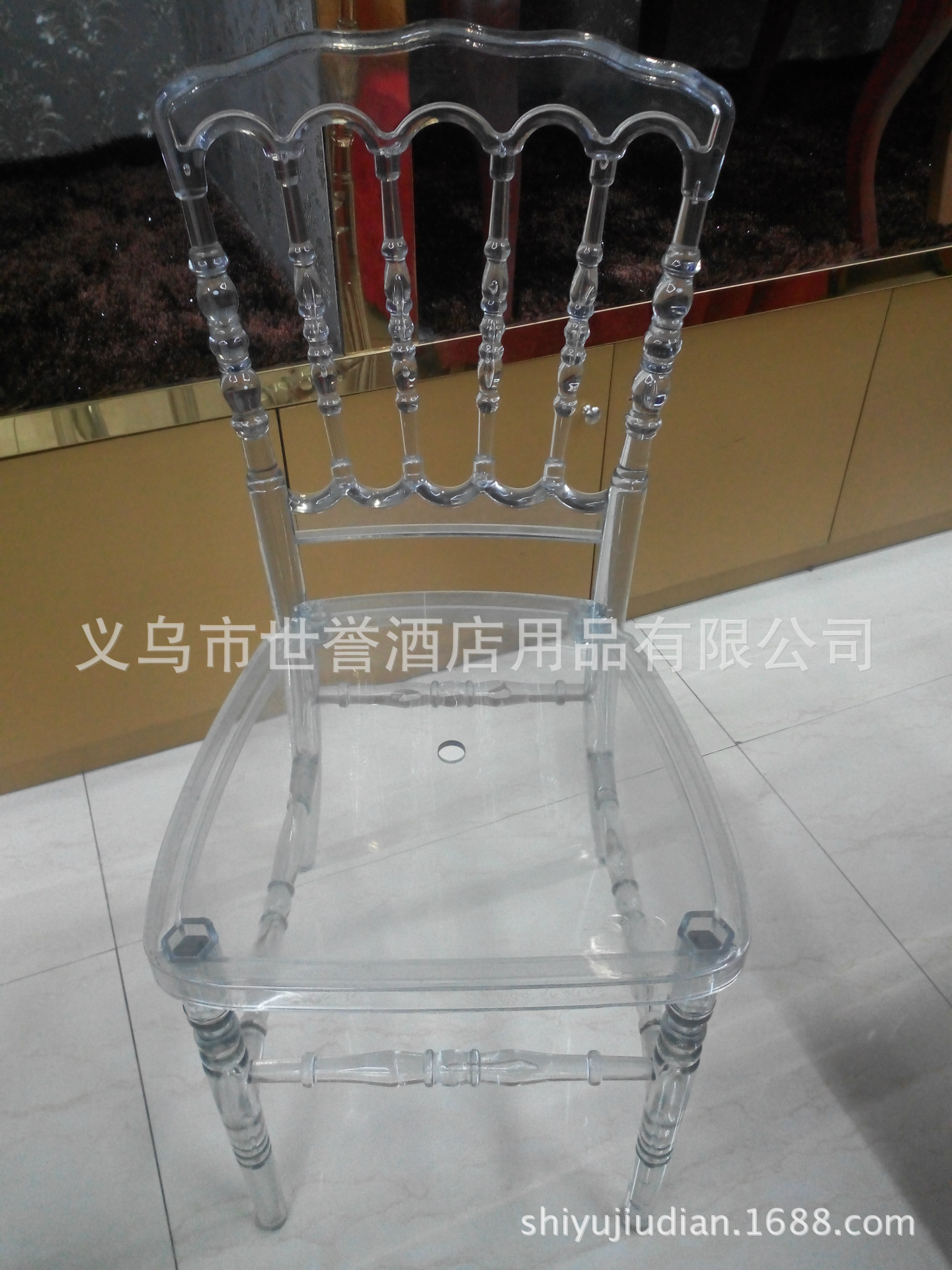 Yiwu transparent bamboo chairs outdoor acrylic wedding chair resin color crystal bamboo chairs