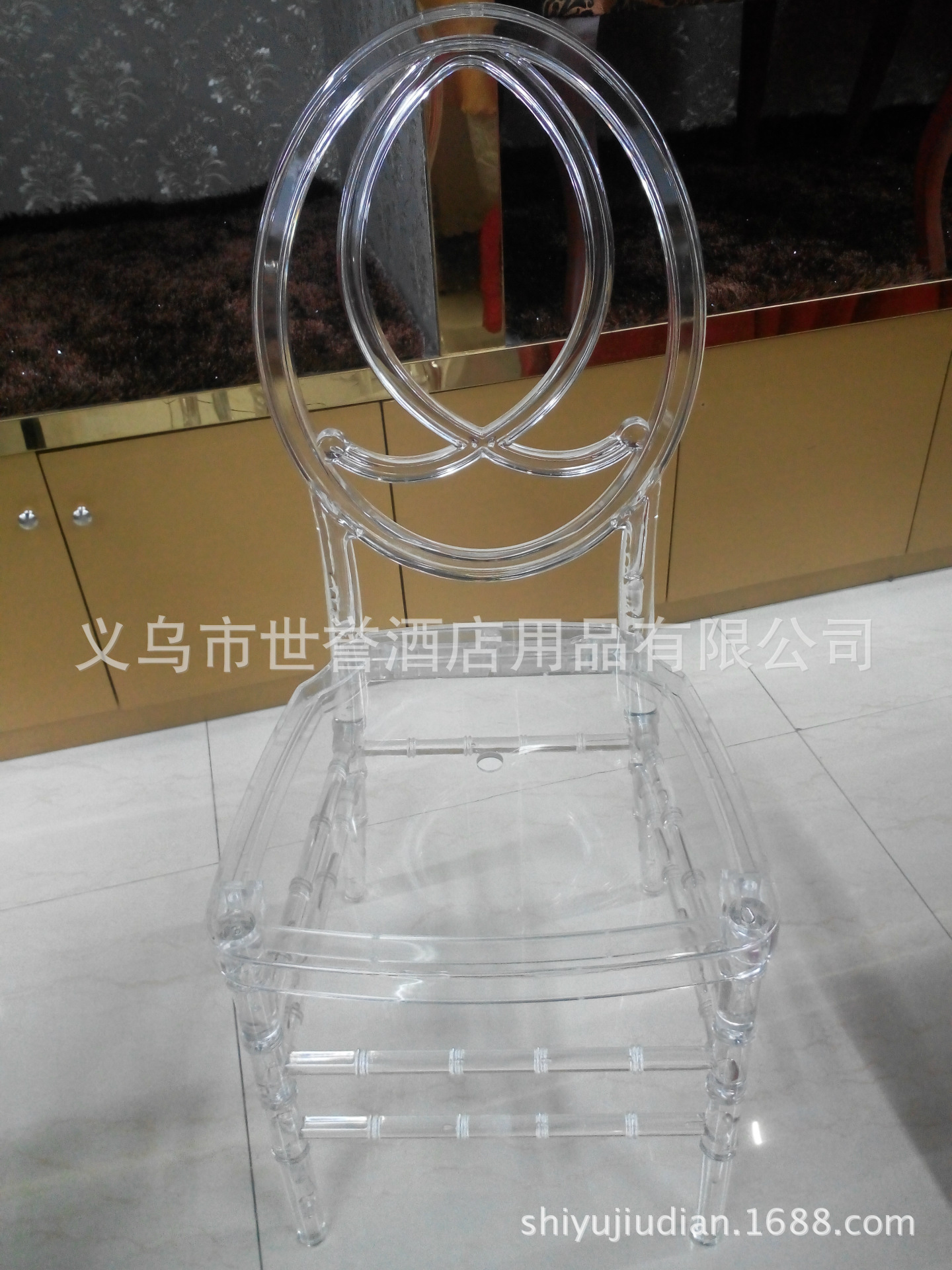 Yiwu transparent bamboo chairs outdoor acrylic wedding chair resin color crystal bamboo chairs