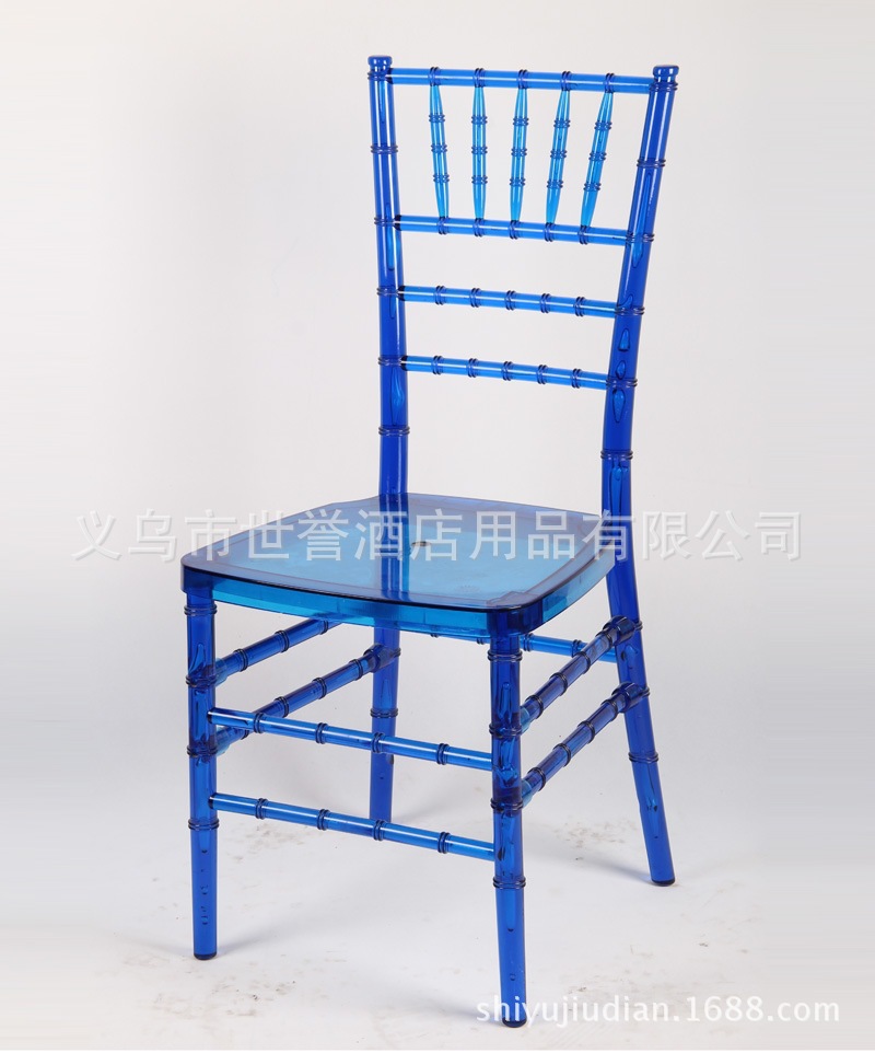 Yiwu transparent bamboo chairs outdoor acrylic wedding chair resin color crystal bamboo chairs