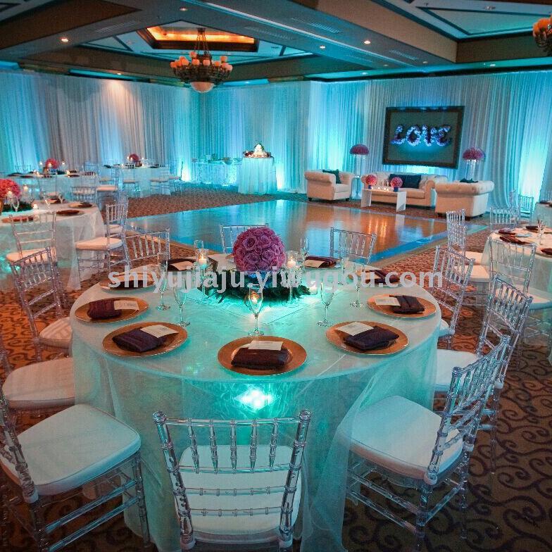 Foreign trade acrylic transparent bamboo chair crystal chair American village hotel outdoor wedding chair