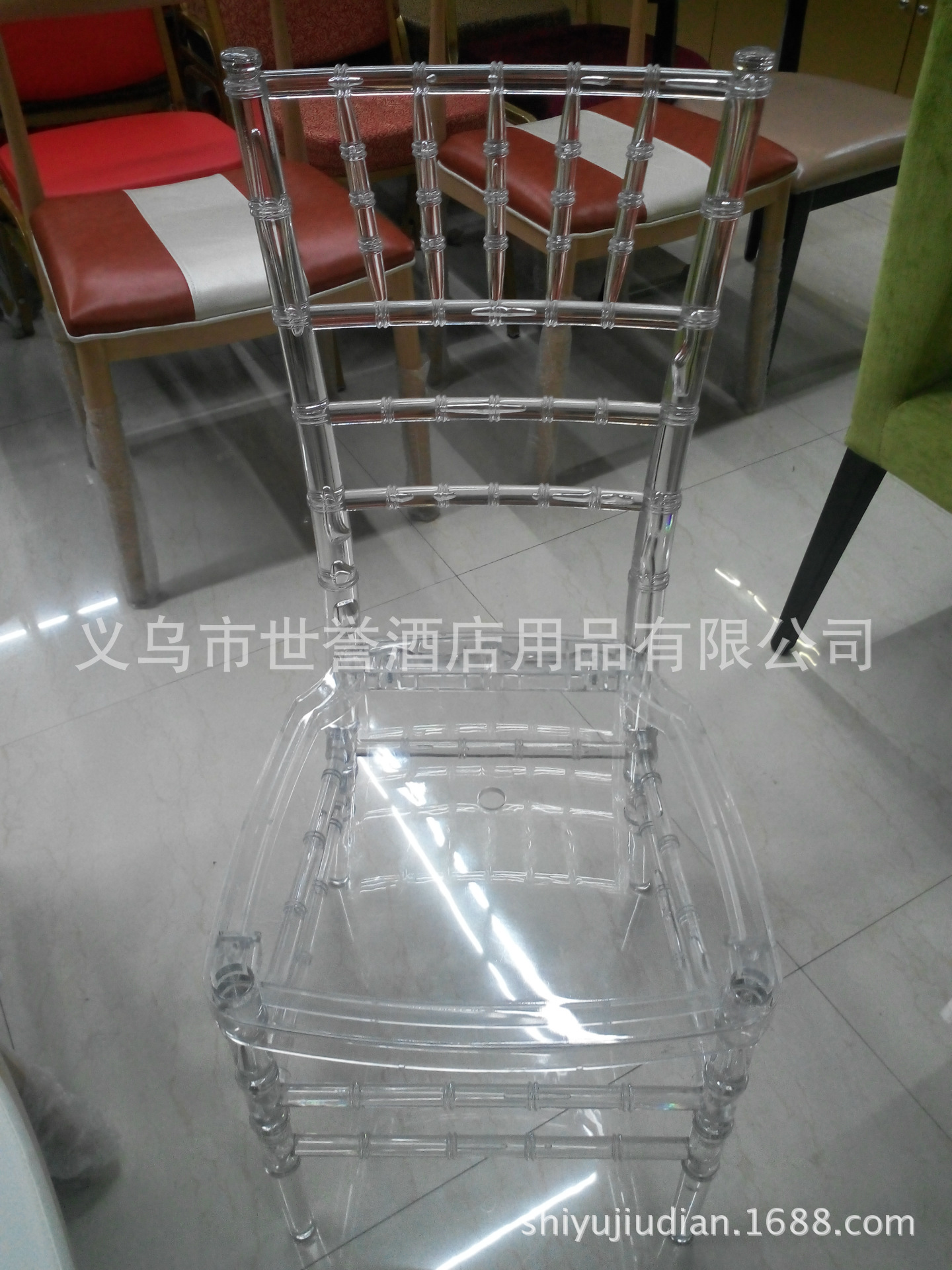 Foreign trade acrylic transparent bamboo chair crystal chair American village hotel outdoor wedding chair Foreign trade acrylic transparent bamboo chair crystal chair American village hotel outdoor wedding chair