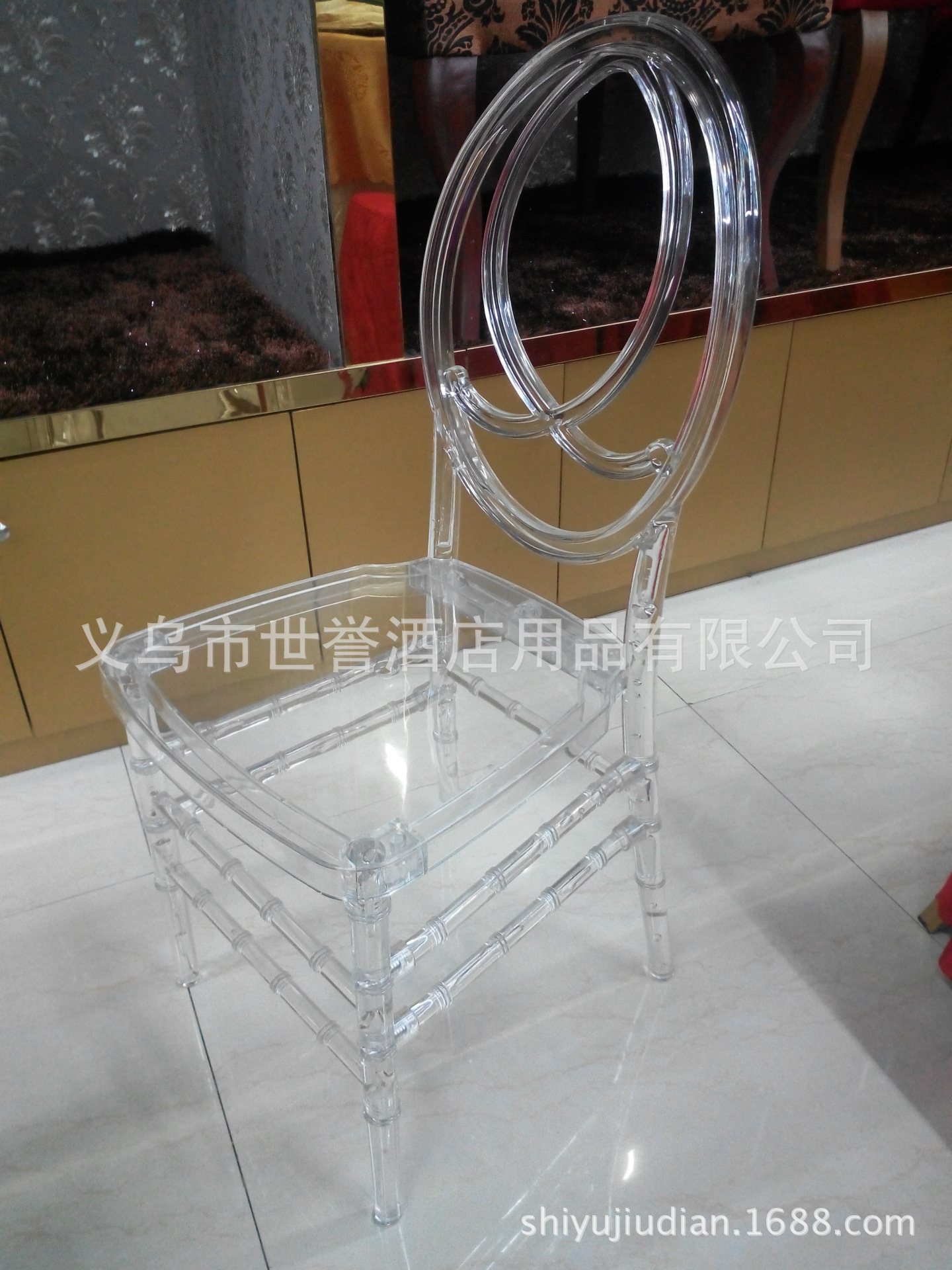 Foreign trade acrylic transparent bamboo chair crystal chair American village hotel outdoor wedding chair Foreign trade acrylic transparent bamboo chair crystal chair American village hotel outdoor wedding chair