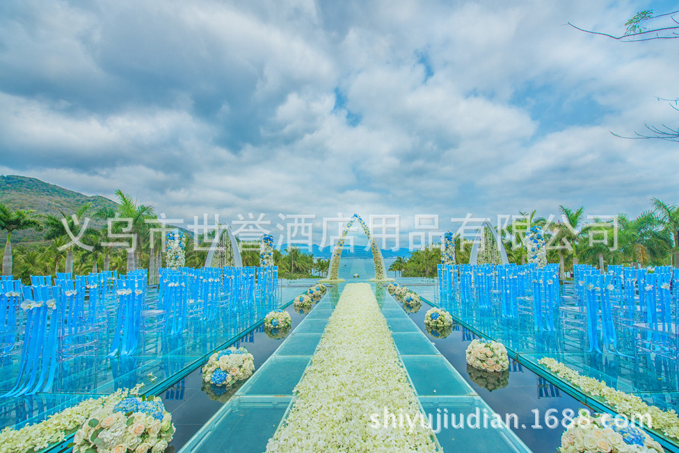 Foreign trade acrylic transparent bamboo chair crystal chair American village hotel outdoor wedding chair Foreign trade acrylic transparent bamboo chair crystal chair American village hotel outdoor wedding chair