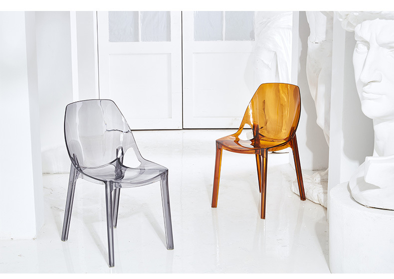 Crystal Chair Cosmetic Chair Nordic Creative Plastic Acrylic Transparent Crystal Plastic Chair Dining Room Chair Crystal Chair Cosmetic Chair Nordic Creative Plastic Acrylic Transparent Crystal Plastic Chair Dining Room Chair