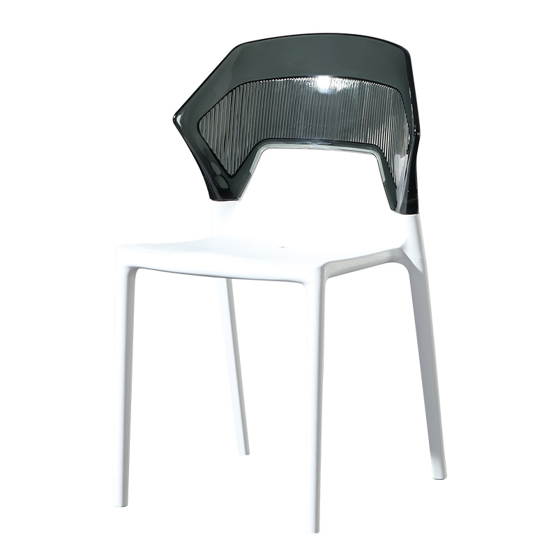 Crystal Chair Home Modern Creative Transparent Crystal Makeup Conference Chair Internet Celebrity Backrest Plastic Stool