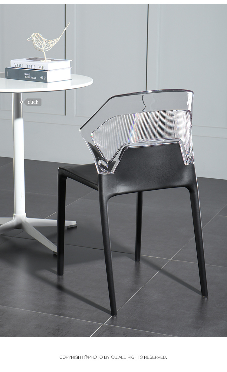Crystal Chair Home Modern Creative Transparent Crystal Makeup Conference Chair Internet Celebrity Backrest Plastic Stool Crystal Chair Home Modern Creative Transparent Crystal Makeup Conference Chair Internet Celebrity Backrest Plastic Stool