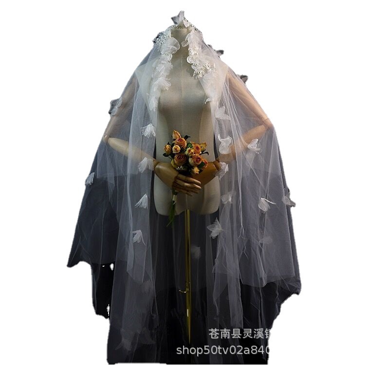 Wedding Veil  Hair Accessories Mori Style Flower Headwear Temperament Wedding Photo Trip Shoot Photo Accessories
