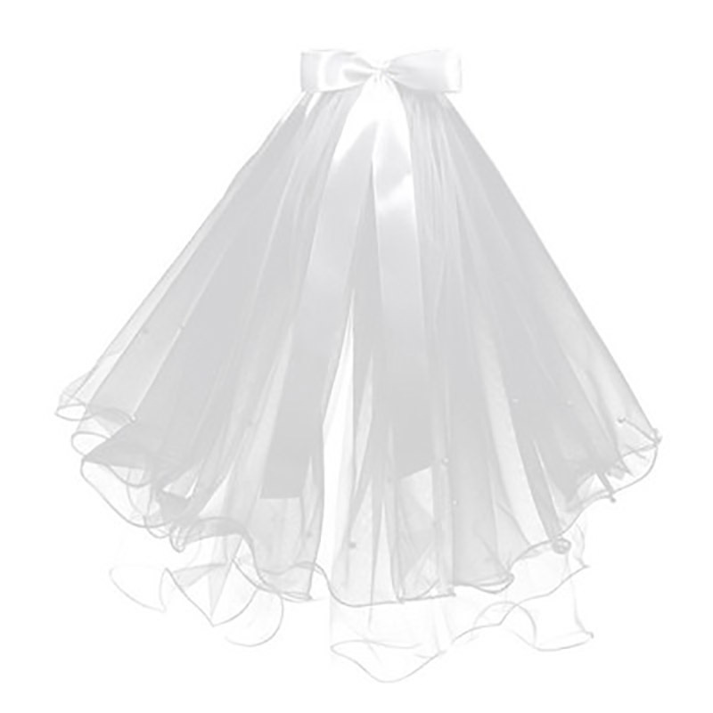 Internet Celebrity Veil Light-Emitting Double-Layer Super Fairy New Bow Wedding Veil